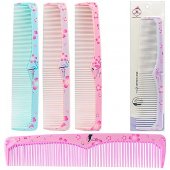 Расческа - гребень KWELT "Цветы с фламинго" 22см, пластиковая, в пакете с европодвесом Расческа - гребень KWELT "Цветы с фламинго" 22см, пластиковая, в пакете с европодвесом