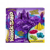 Набор 71402 песок для лепки Kinetic sand, сиреневый цвет, 454 гр, лоток, 4 формочки