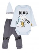 Комплект "Dino blue" голубой, 3-9 мес арт.OR28