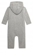 Комбинезон для мальчика с капюшоном рост 68, цвет серый меланж арт 4315-1G
