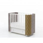 Кровать Островок уюта Милана Элегант, продольный маятник, золото/белый Кровать Островок уюта Милана Элегант, продольный маятник, золото/белый